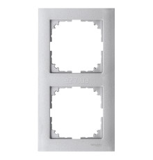 Рамка 2 поста Schneider Electric MTN4020-3660 Merten System M-Pure, алюміній, пластик