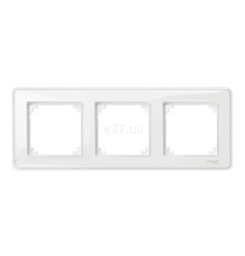 Рамка 3 поста Schneider Electric MTN4030-3500 Merten System M-Creativ, прозорий, пластик
