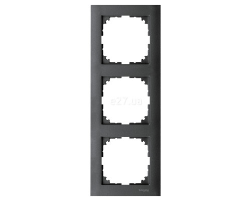 Рамка 3 поста Schneider Electric MTN4030-3614 Merten System M-Pure, антрацит, пластик