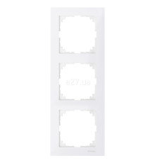 Рамка 3 поста Schneider Electric MTN4030-3619 Merten System M-Pure, полярно-білий, пластик