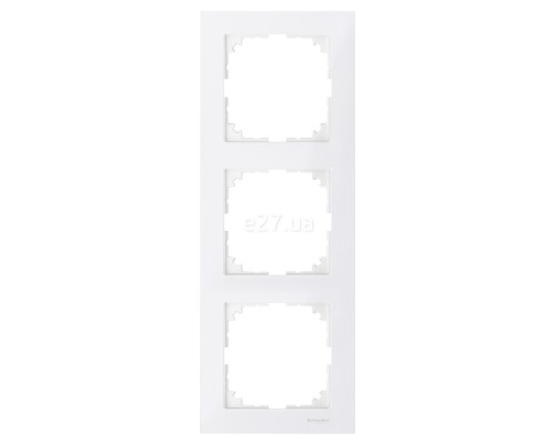 Рамка 3 поста Schneider Electric MTN4030-3619 Merten System M-Pure, полярно-білий, пластик
