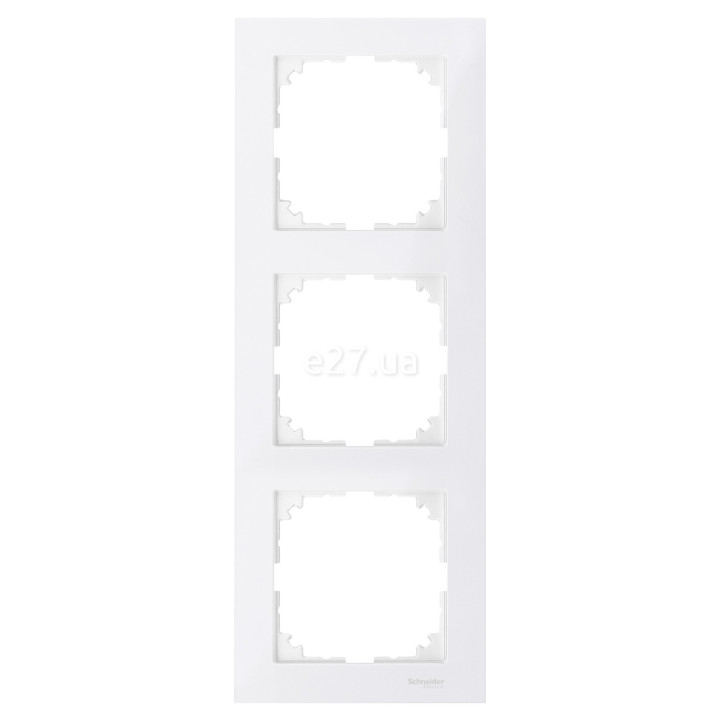 Рамка 3 поста Schneider Electric MTN4030-3619 Merten System M-Pure, полярно-білий, пластик · Schneider Electric · schneider-electric-mtn4030-3619