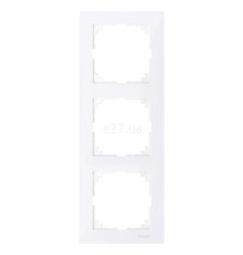 Рамка 3 поста Schneider Electric MTN4030-3625 Merten System M-Pure, активний білий, пластик