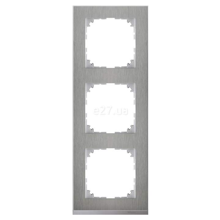 Рамка 3 поста Schneider Electric MTN4030-3646 Merten System M-Pure Decor, нержавіюча сталь/алюміній, пластик · Schneider Electric · schneider-electric-mtn4030-3646