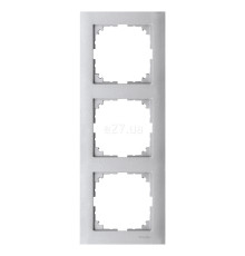 Рамка 3 поста Schneider Electric MTN4030-3660 Merten System M-Pure, алюміній, пластик
