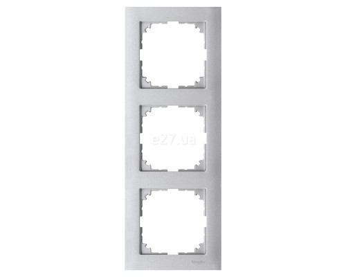 Рамка 3 поста Schneider Electric MTN4030-3660 Merten System M-Pure, алюміній, пластик