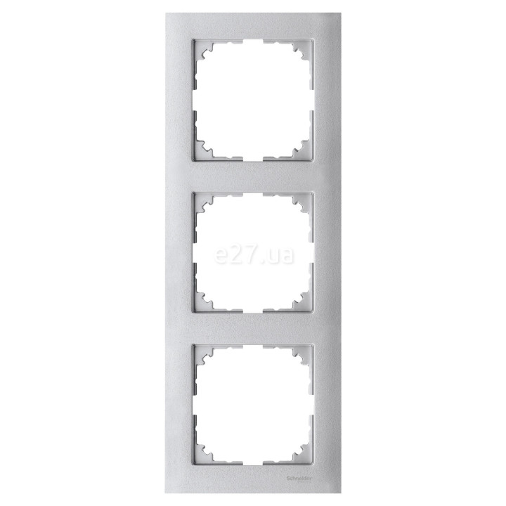 Рамка 3 поста Schneider Electric MTN4030-3660 Merten System M-Pure, алюміній, пластик · Schneider Electric · schneider-electric-mtn4030-3660