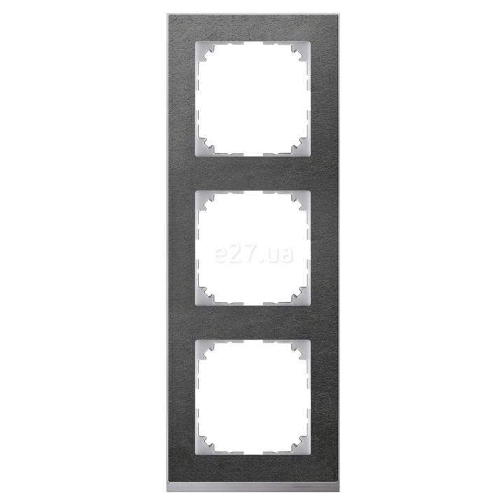 Рамка 3 поста Schneider Electric MTN4030-3669 Merten System M-Pure Decor, сланець/алюміній, пластик · Schneider Electric · schneider-electric-mtn4030-3669