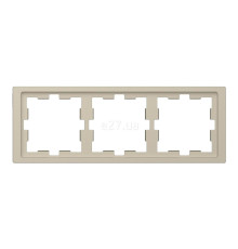 Рамка 3 поста Schneider Electric MTN4030-6533 Merten D-Life, сахара, пластик