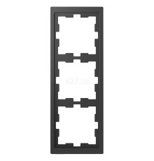 Рамка 3 поста Schneider Electric MTN4030-6534 Merten D-Life, антрацит, пластик