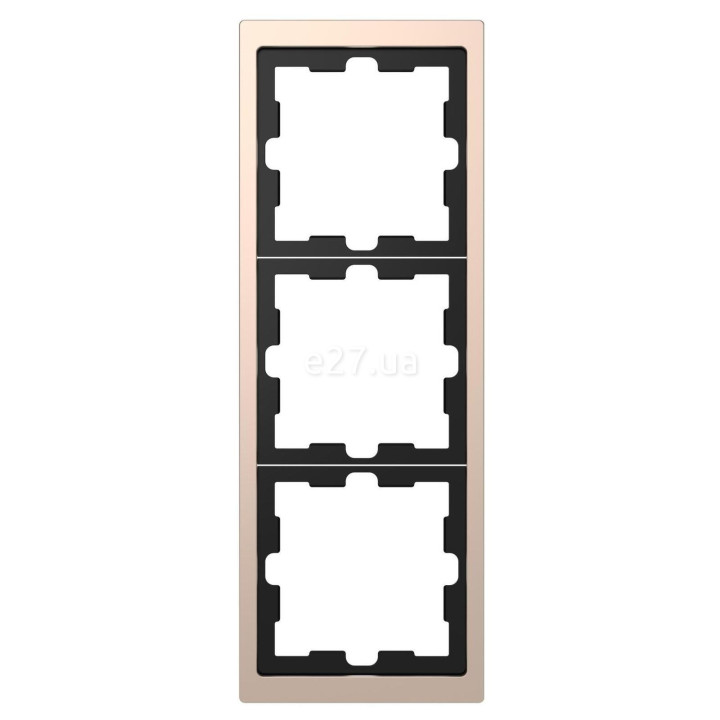 Рамка 3 поста Schneider Electric MTN4030-6551 Merten D-Life, шампань, метал · Schneider Electric · schneider-electric-mtn4030-6551
