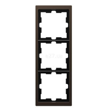 Рамка 3 поста Schneider Electric MTN4030-6552 Merten D-Life, мокко, метал