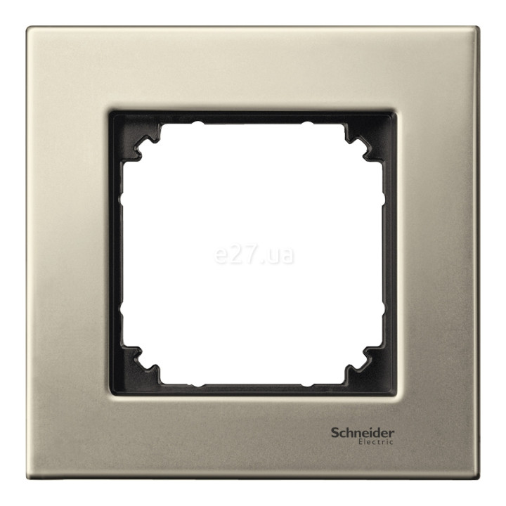 Рамка 1 пост Schneider Electric MTN403105 Merten System M-Elegance, титан, метал · Schneider Electric · schneider-electric-mtn403105