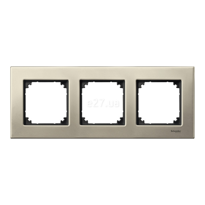 Рамка 3 поста Schneider Electric MTN403305 Merten System M-Elegance, титан, метал · Schneider Electric · schneider-electric-mtn403305
