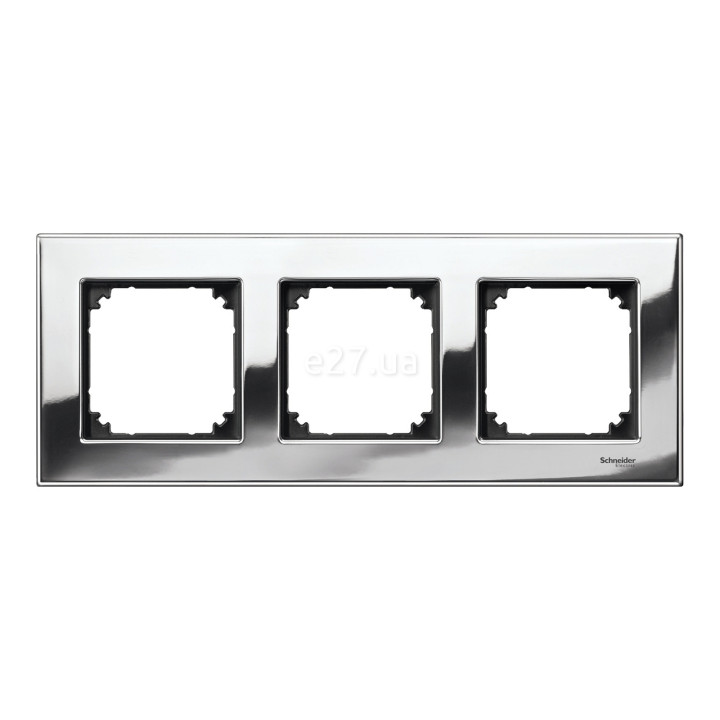 Рамка 3 поста Schneider Electric MTN403339 Merten System M-Elegance, хром, метал · Schneider Electric · schneider-electric-mtn403339