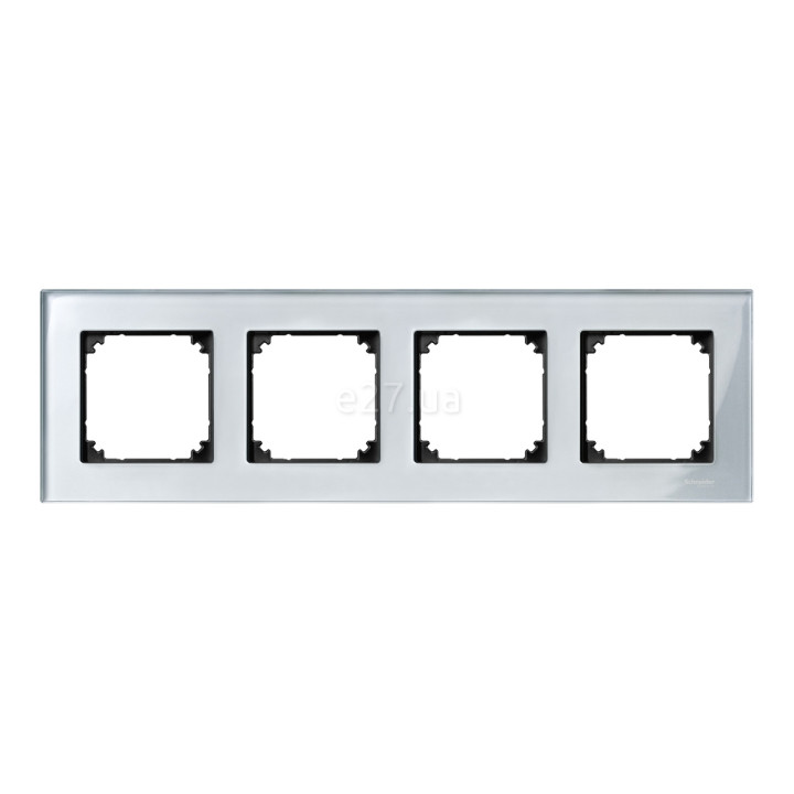 Рамка 4 поста Schneider Electric MTN4040-3260 Merten System M-Elegance, алмаз, скло · Schneider Electric · schneider-electric-mtn4040-3260