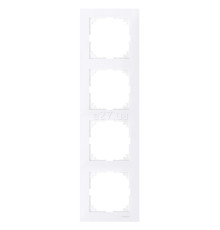 Рамка 4 поста Schneider Electric MTN4040-3625 Merten System M-Pure, активний білий, пластик