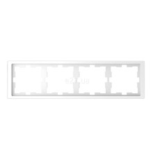Рамка 4 поста Schneider Electric MTN4040-6535 Merten D-Life, білий лотос, пластик