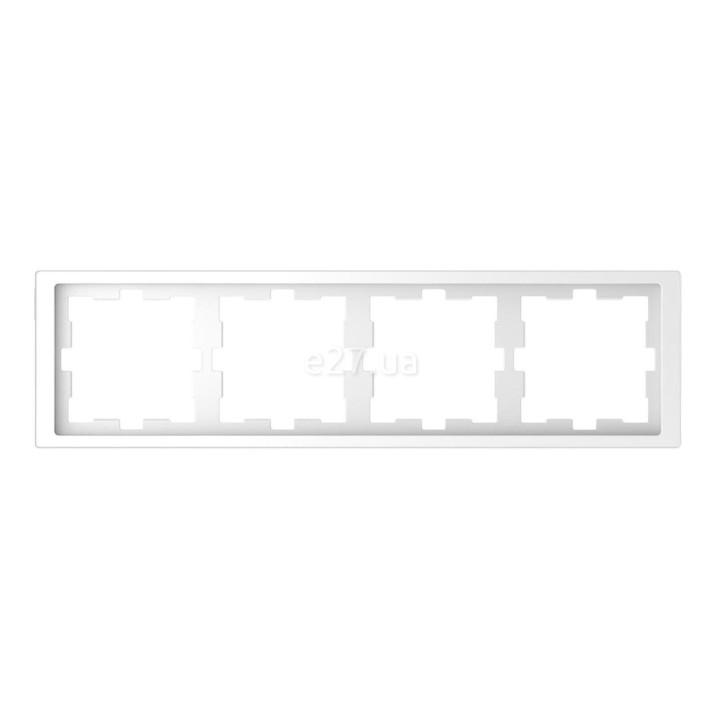 Рамка 4 поста Schneider Electric MTN4040-6535 Merten D-Life, білий лотос, пластик · Schneider Electric · schneider-electric-mtn4040-6535