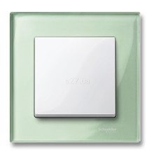 Рамка 1 пост Schneider Electric MTN404104 Merten System M-Elegance, смарагдовий, скло