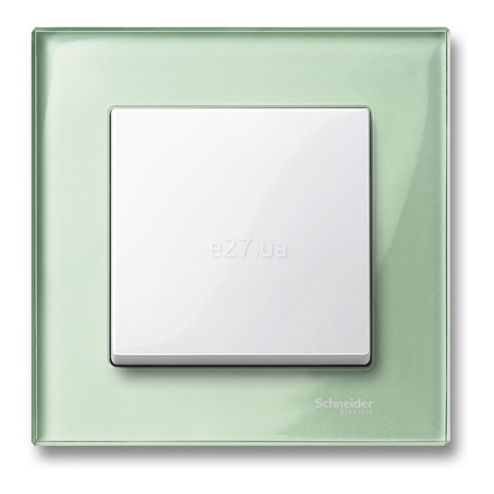 Рамка 1 пост Schneider Electric MTN404104 Merten System M-Elegance, смарагдовий, скло · Schneider Electric · schneider-electric-mtn404104