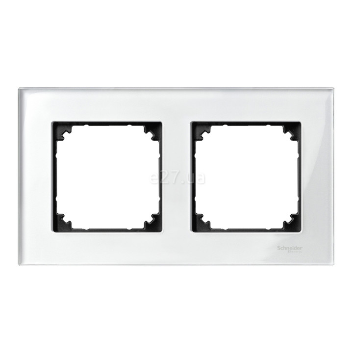Рамка 2 поста Schneider Electric MTN404219 Merten System M-Elegance, діамант, скло · Schneider Electric · schneider-electric-mtn404219