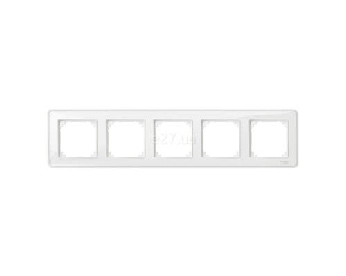 Рамка 5 постів Schneider Electric MTN4050-3500 Merten System M-Creativ, прозорий, пластик