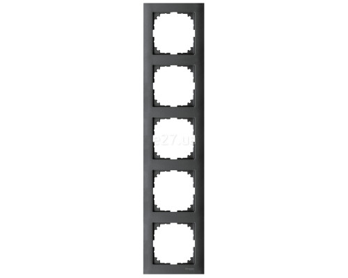 Рамка 5 постів Schneider Electric MTN4050-3614 Merten System M-Pure, антрацит, пластик