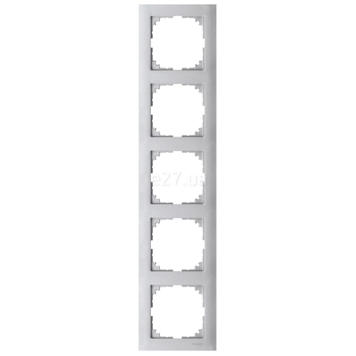 Рамка 5 постів Schneider Electric MTN4050-3660 Merten System M-Pure, алюміній, пластик · Schneider Electric · schneider-electric-mtn4050-3660