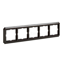 Рамка 5 постів Schneider Electric MTN4050-4715 Merten Antique, коричневий