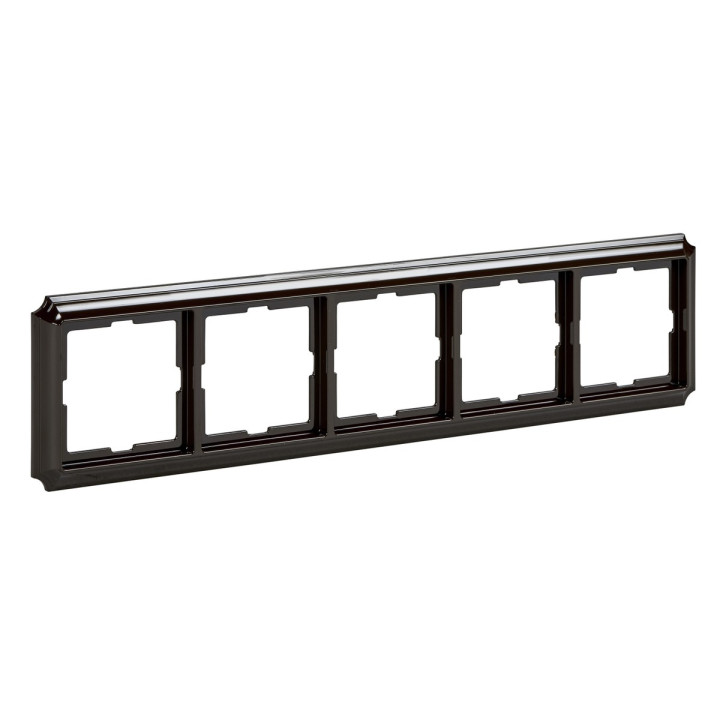 Рамка 5 постів Schneider Electric MTN4050-4715 Merten Antique, коричневий · Schneider Electric · schneider-electric-mtn4050-4715
