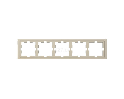 Рамка 5 постів Schneider Electric MTN4050-6533 Merten D-Life, сахара, пластик