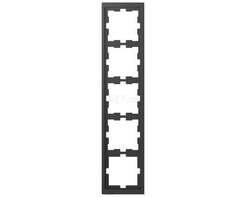Рамка 5 постів Schneider Electric MTN4050-6534 Merten D-Life, антрацит, пластик