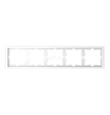 Рамка 5 постів Schneider Electric MTN4050-6535 Merten D-Life, білий лотос, пластик