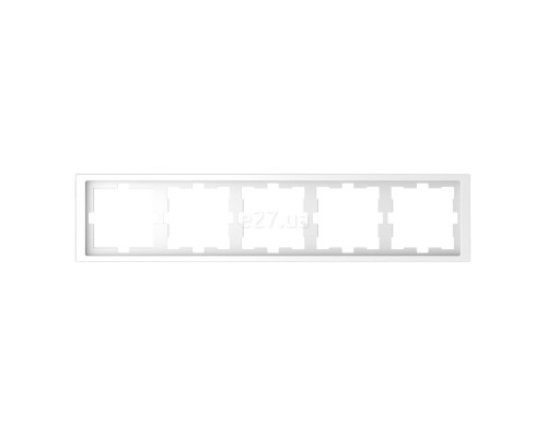 Рамка 5 постів Schneider Electric MTN4050-6535 Merten D-Life, білий лотос, пластик