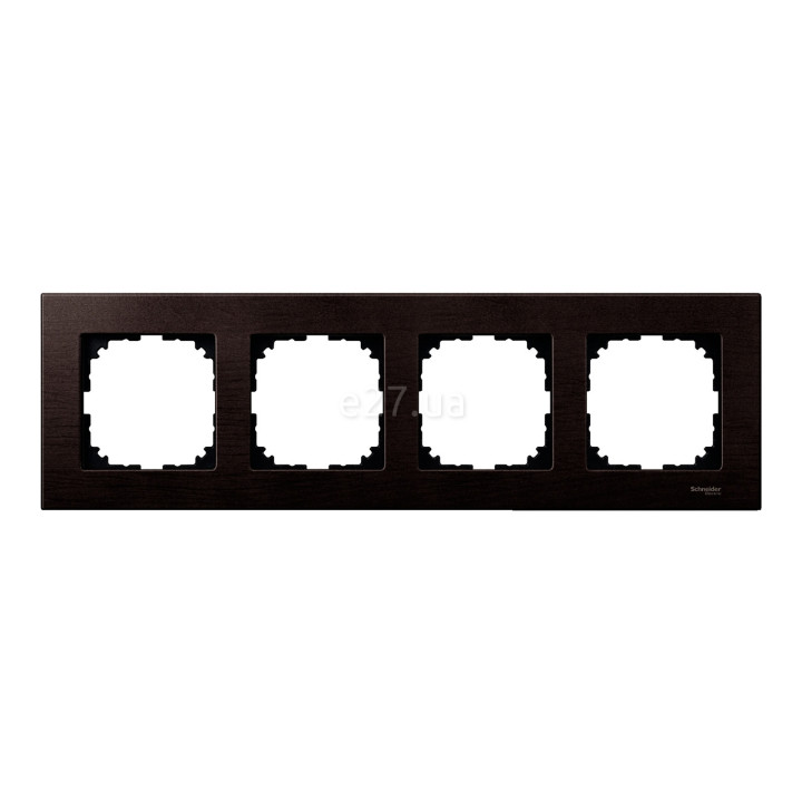 Рамка 4 поста Schneider Electric MTN4054-3471 Merten System M-Elegance, венге, дерево · Schneider Electric · schneider-electric-mtn4054-3471