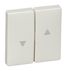 Лицьова панель вимикача Schneider Electric MTN411519 Merten Antique/Artec, полярно-білий