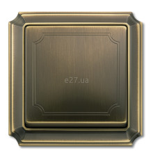 Лицьова панель вимикача Schneider Electric MTN412143 Merten Antique, антична латунь