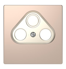 Лицьова панель ТВ-розетки Schneider Electric MTN4123-6051 Merten D-Life, шампань, пластик