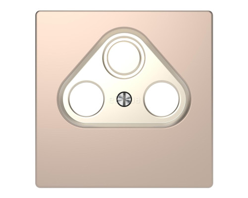 Лицьова панель ТВ-розетки Schneider Electric MTN4123-6051 Merten D-Life, шампань, пластик