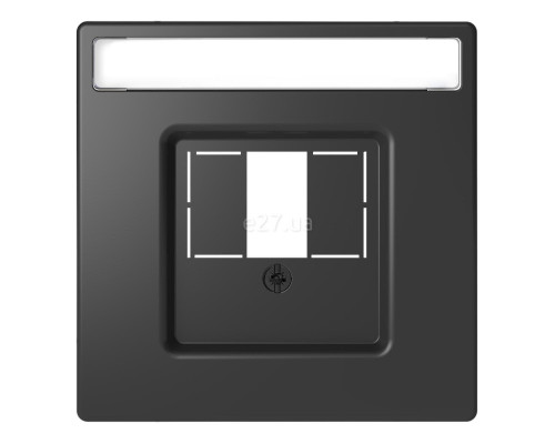 Лицьова панель Schneider Electric MTN4250-6034 Merten D-Life, антрацит, пластик