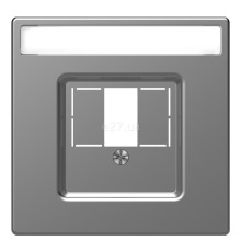 Лицьова панель Schneider Electric MTN4250-6036 Merten D-Life, нержавіюча сталь, пластик