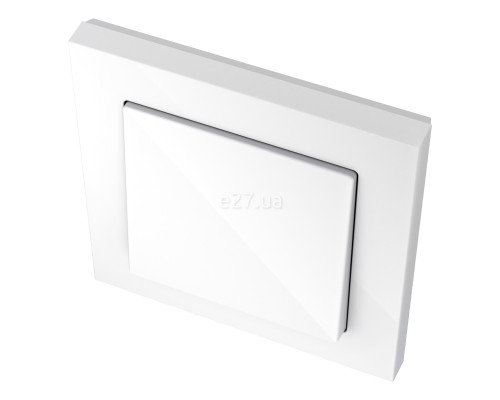 Лицьова панель вимикача Schneider Electric MTN432119 Merten System M, полярно-білий, пластик