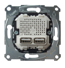 Розетка USB Schneider Electric MTN4366-0100 Merten, для врізного монтажу