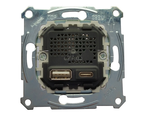 Розетка USB Schneider Electric MTN4366-0110 Merten, для врізного монтажу