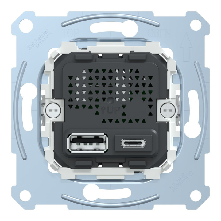 Розетка USB Schneider Electric MTN4366-0110 Merten, для врізного монтажу · Schneider Electric · schneider-electric-mtn4366-0110