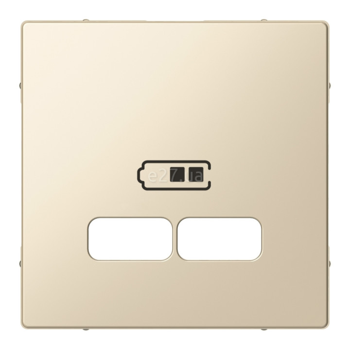 Лицьова панель USB-розетки Schneider Electric MTN4367-0344 Merten System M, бежевий, пластик · Schneider Electric · schneider-electric-mtn4367-0344