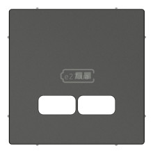 Лицьова панель USB-розетки Schneider Electric MTN4367-0414 Merten System M, антрацит, пластик · Schneider Electric · schneider-electric-mtn4367-0414