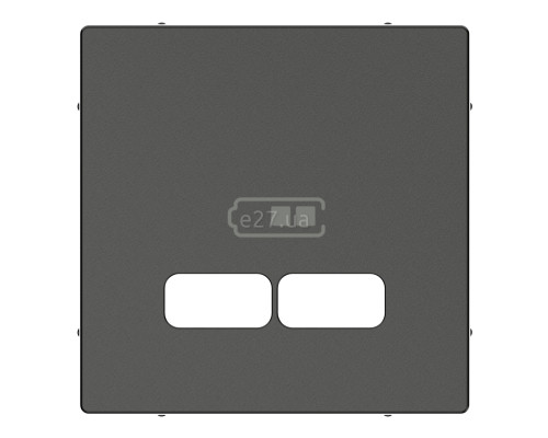 Лицьова панель USB-розетки Schneider Electric MTN4367-0414 Merten System M, антрацит, пластик