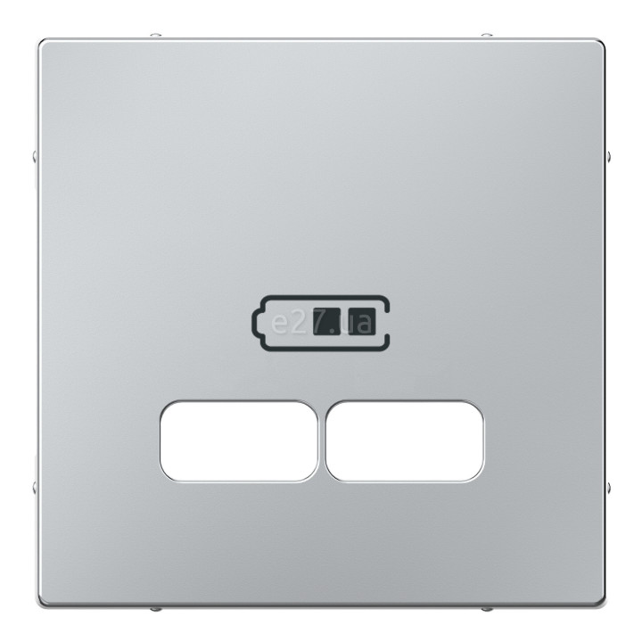 Лицьова панель USB-розетки Schneider Electric MTN4367-0460 Merten System M, алюміній, пластик · Schneider Electric · schneider-electric-mtn4367-0460